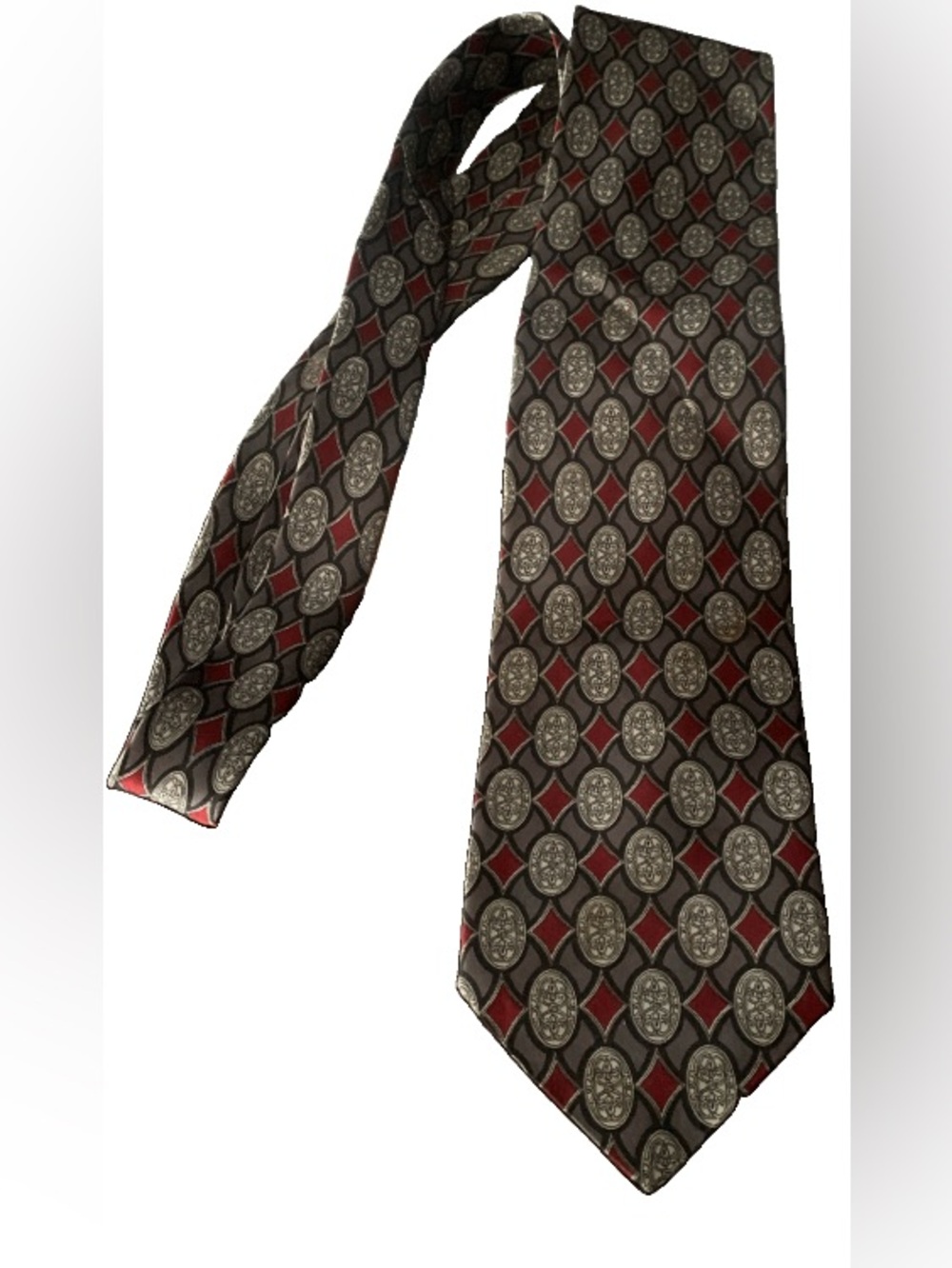 Pre Owned Men's Crescent Bay Tie Neck Tie Necktie Classic Style Made in USA